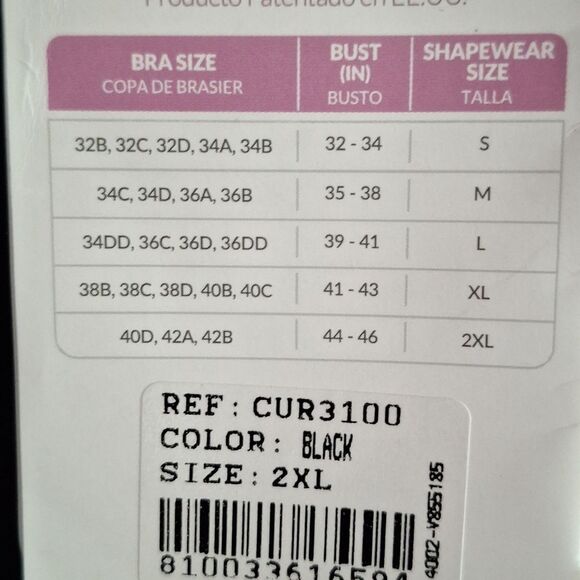 đBraeez Full Support Bra Seamless Black Bralette Size 2XL (40D, 42A, 42B) - Picture 7 of 8